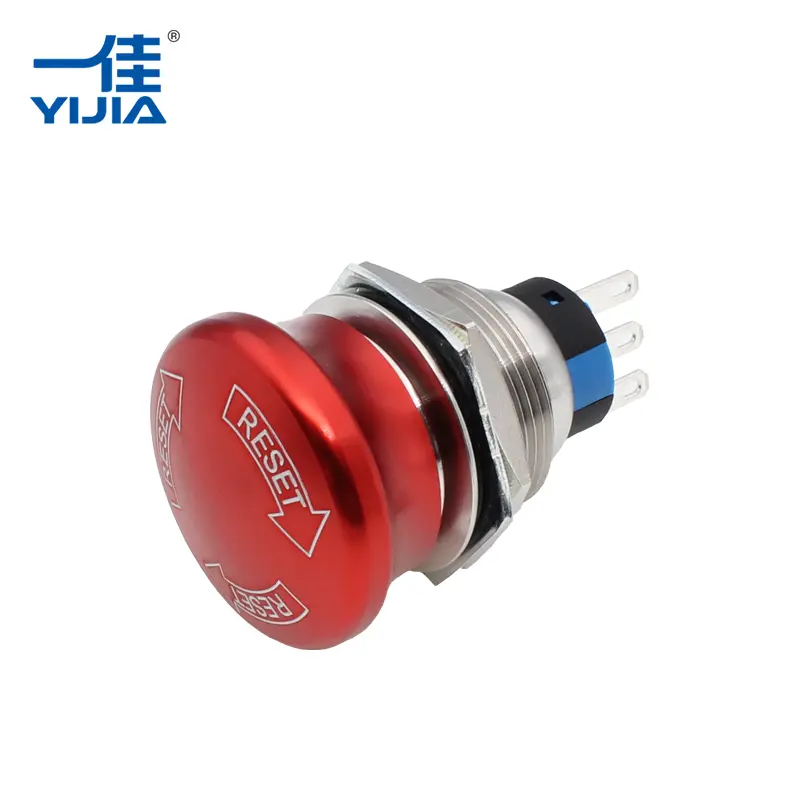 metal emergency stop button